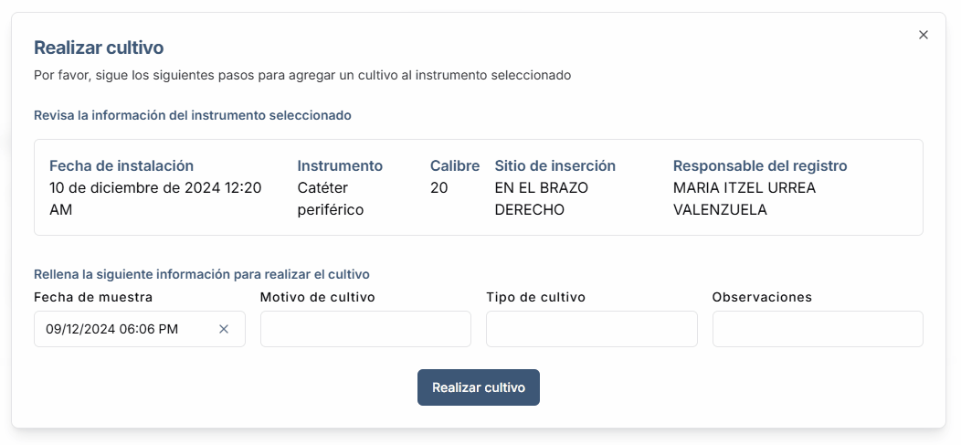 Animación de cultivo a un registro
