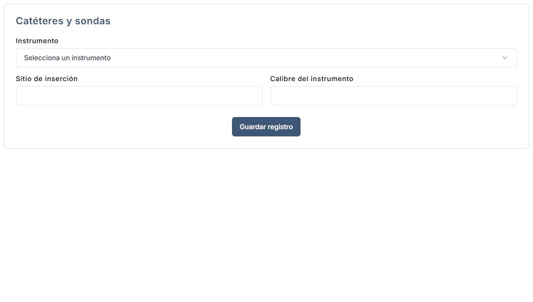 Animación de registrar un catéter o sonda