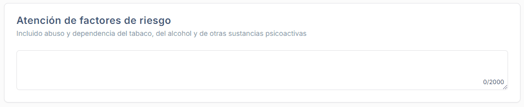 Animación de atención de factores de riesgo