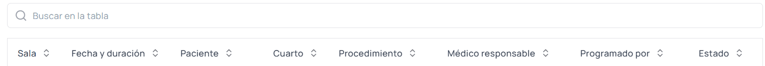 Imagen de buscar y ordenar tabla
