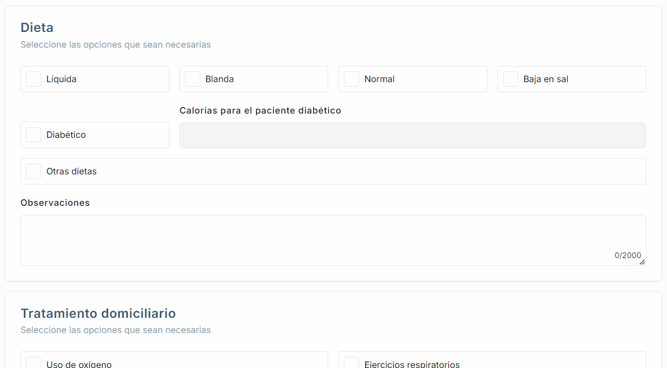 Animación de indicaciones específicas de acuerdo al diagnóstico