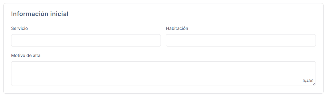 Animación de información inicial